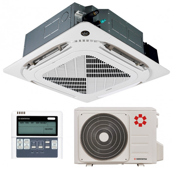 Кассетный кондиционер Kentatsu KSVT105HFAN3/KSUR105HFAN3