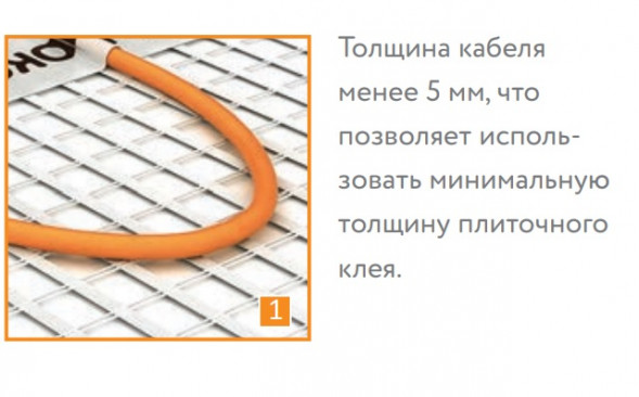 Нагревательный мат Теплолюкс Tropix МНН 1120 Вт/7,0 кв.м