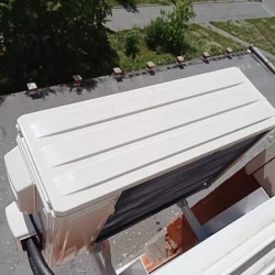 Установка кондиционера через балкон