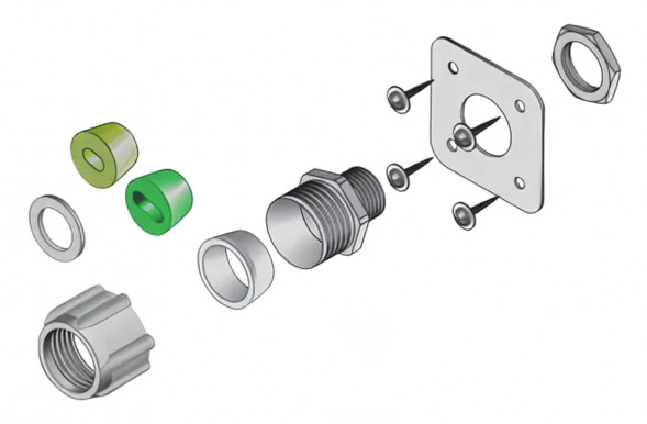 Устройство для ввода кабеля под теплоизоляцию LEK/U