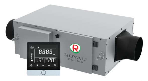 Приточная вентиляционная установка Royal Clima RCV-900 LUX + EH-9000